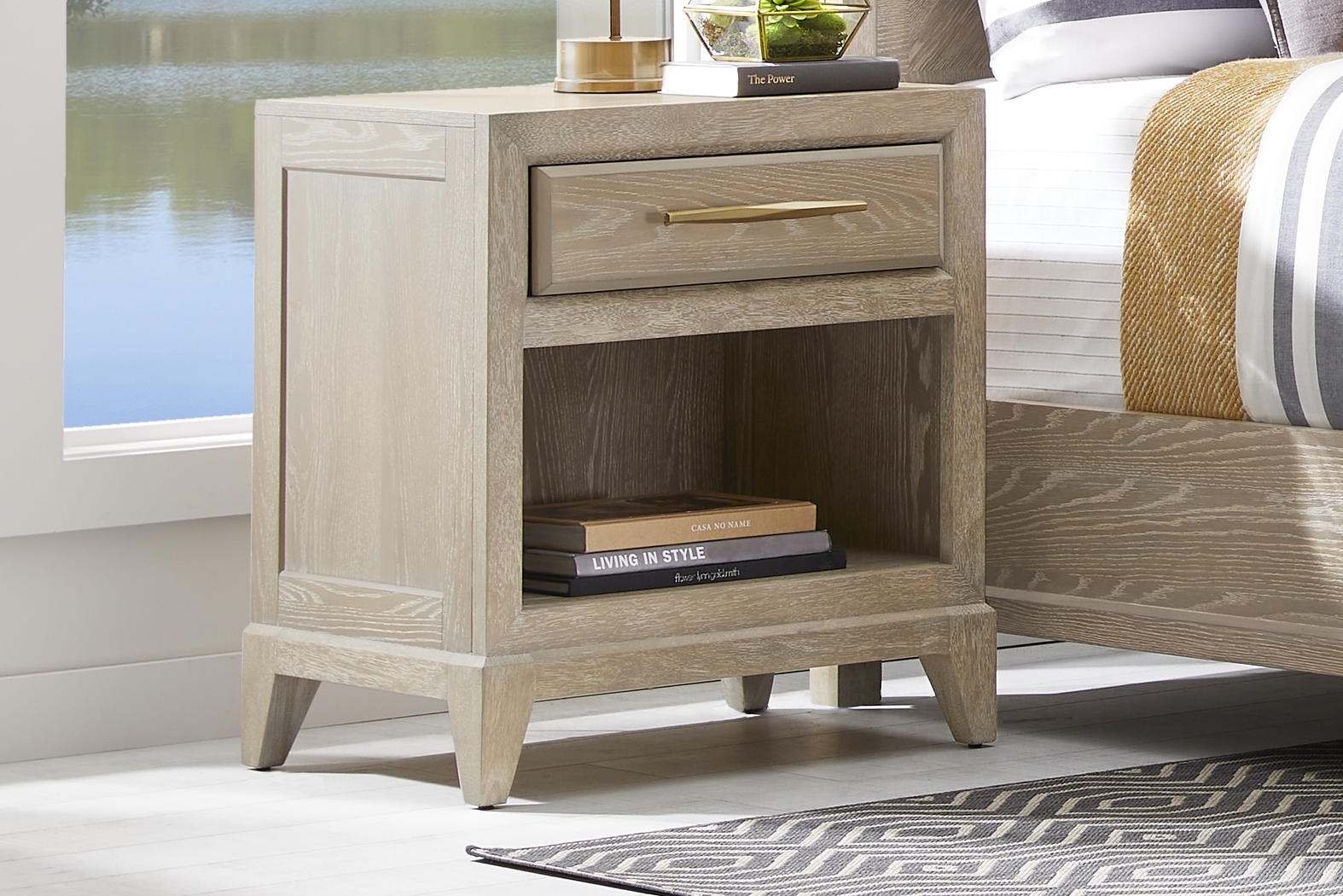 Cindy Crawford Home Kailey Park Light Oak 7 Pc King Sleigh Bedroom - Thumbnail - Image 11