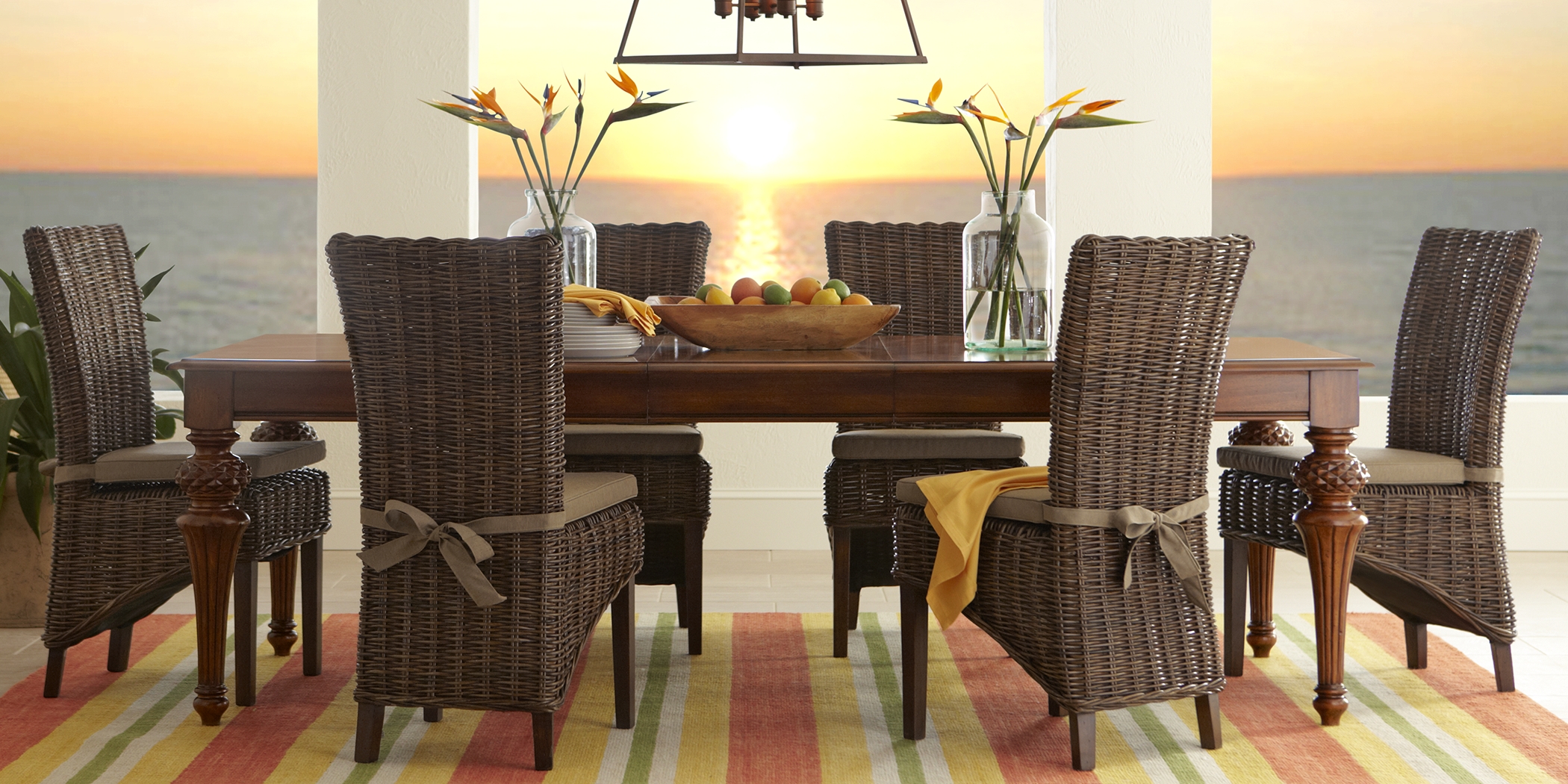 Cindy Crawford Home Key West Dark 5 Pc Dining Room - Thumbnail - Image 1