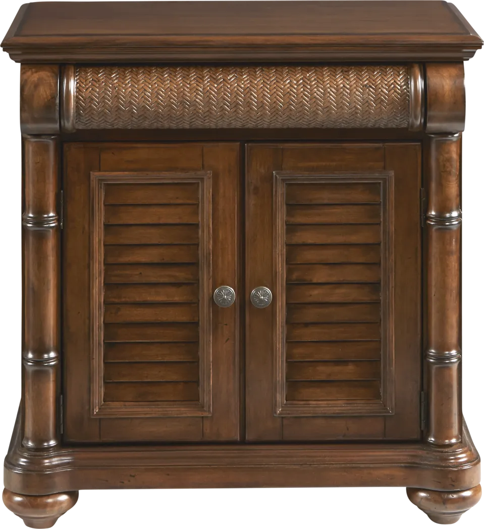Cindy Crawford Home Key West Tobacco Door Nightstand - Thumbnail - Image 1