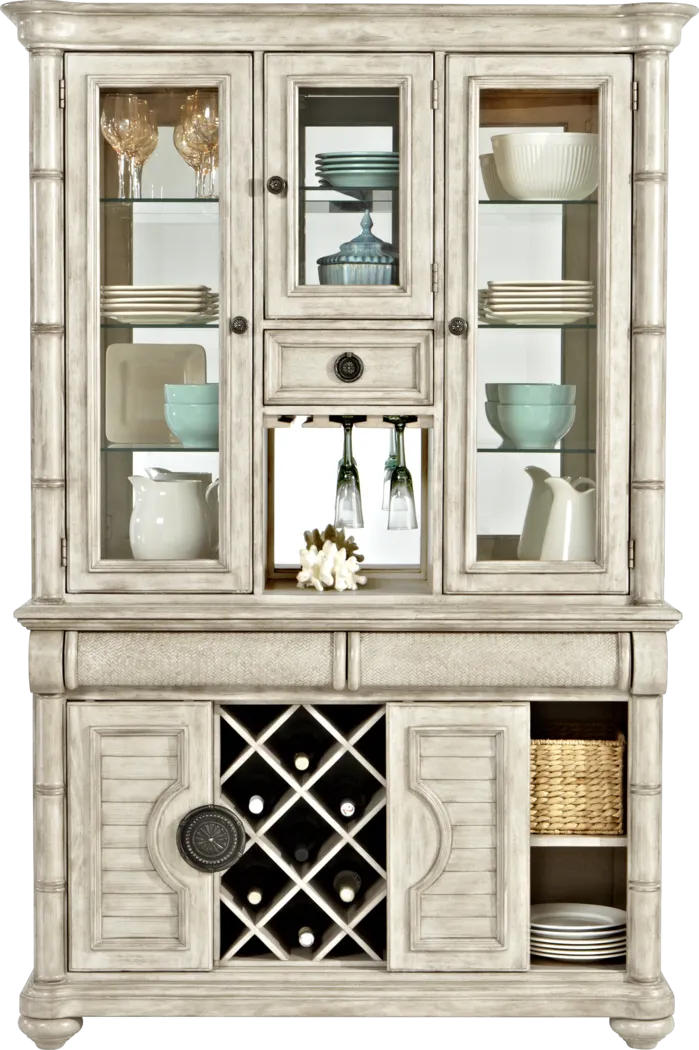 Cindy Crawford Home Key West Light 2 Pc China Cabinet - Thumbnail - Image 2