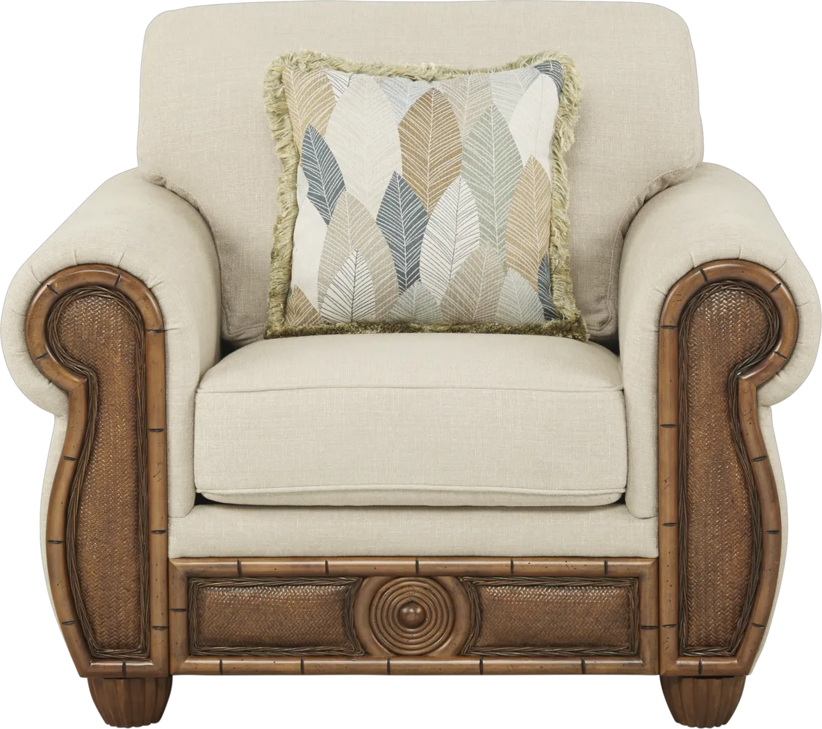 Cindy Crawford Home Key West Palms Sand Chair - Thumbnail - Image 2