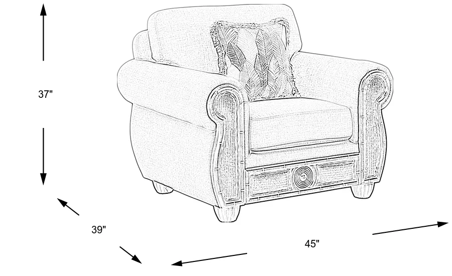 Dimension Image. Please refer to the Dimension Tab on this page for dimension details.