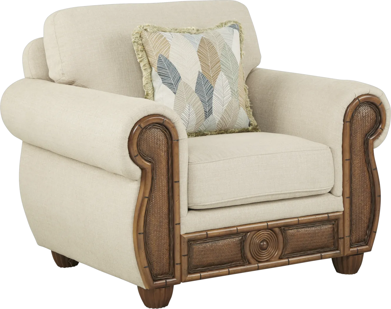 Cindy Crawford Home Key West Palms Sand Chair - Thumbnail - Image 1