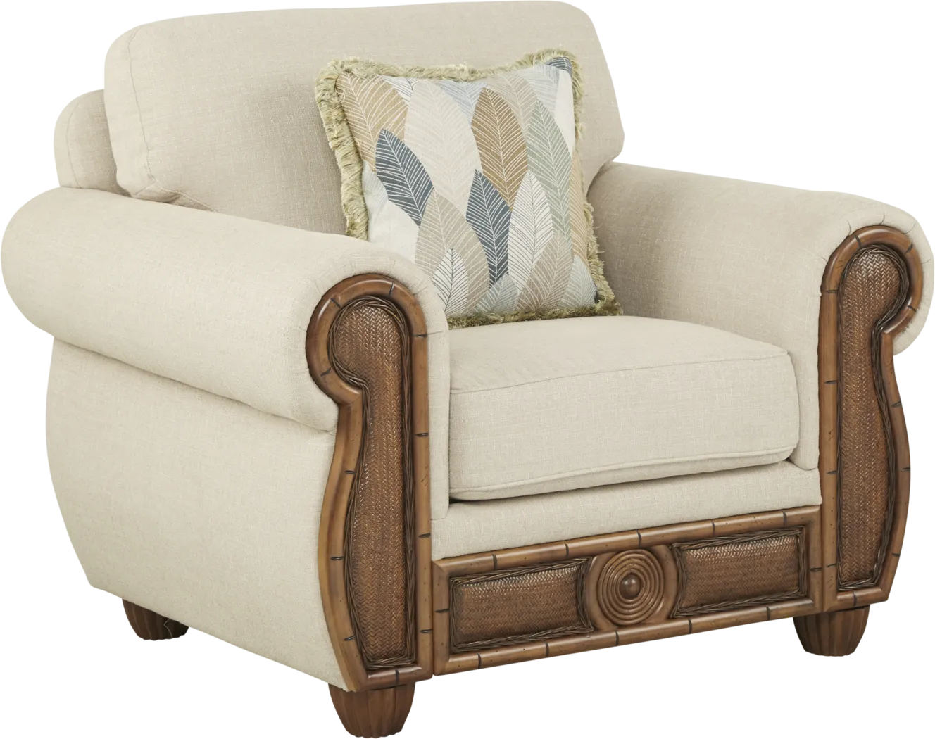 Cindy Crawford Home Key West Palms Sand 8 Pc Living Room - Thumbnail - Image 6