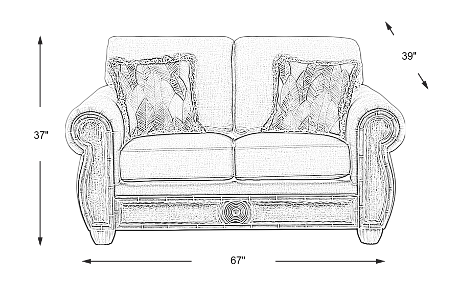 Dimension Image. Please refer to the Dimension Tab on this page for dimension details.