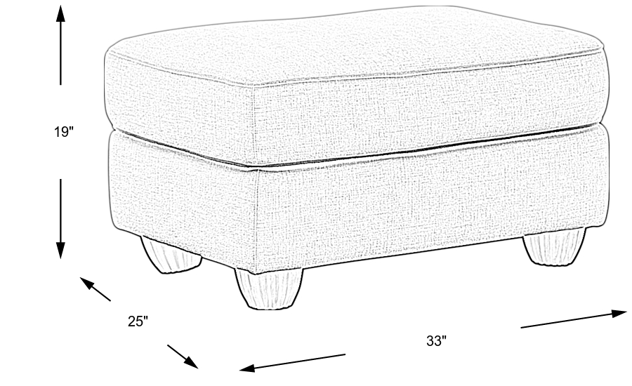 Dimension Image. Please refer to the Dimension Tab on this page for dimension details.