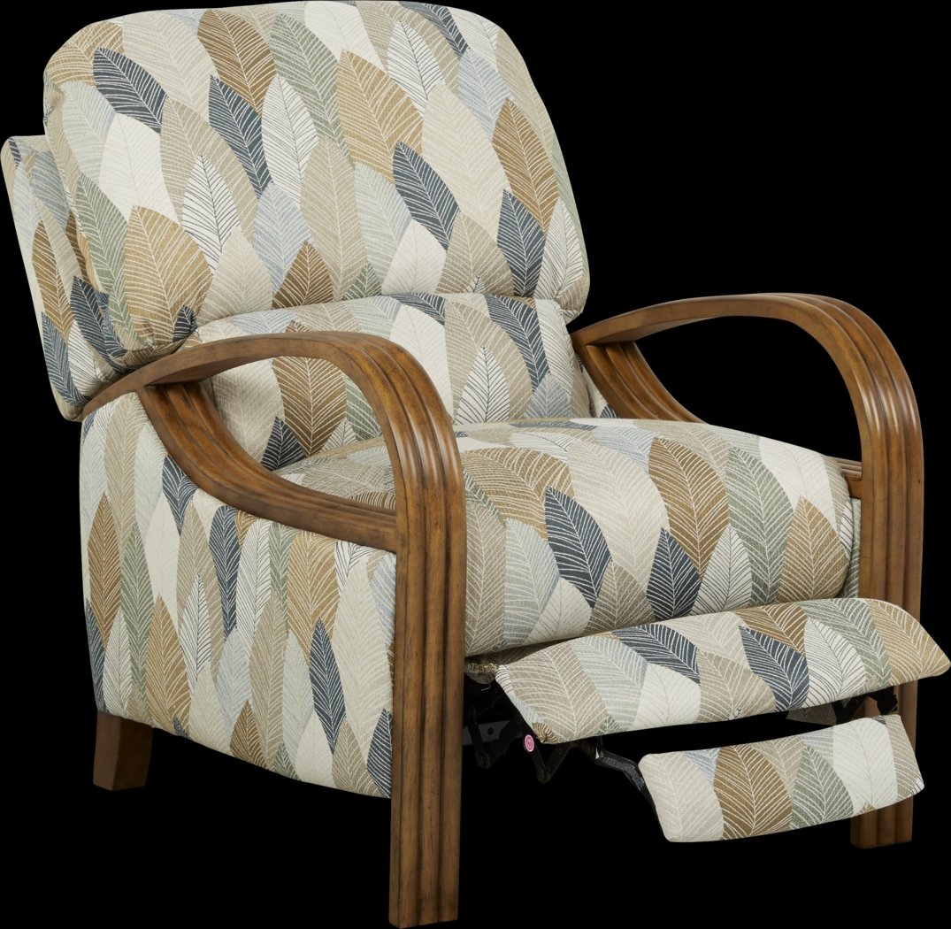 Cindy Crawford Home Key West Palms Sand Pushback Recliner - Thumbnail - Image 2