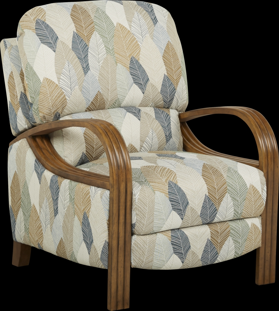 Cindy Crawford Home Key West Palms Sand Pushback Recliner - Thumbnail - Image 1