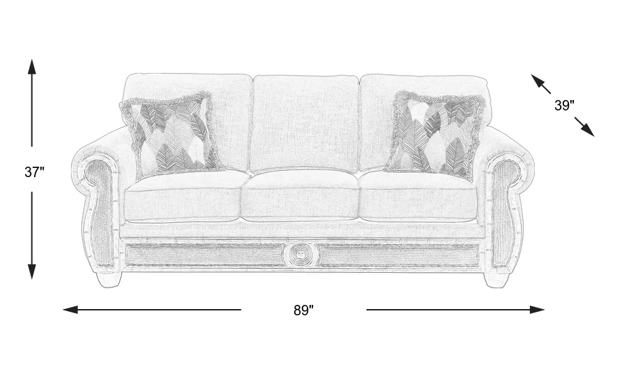 Dimension Image. Please refer to the Dimension Tab on this page for dimension details.