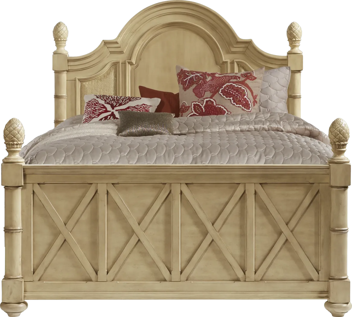 Cindy Crawford Home Key West Sand Panel 3 Pc Queen Bed - Thumbnail - Image 1