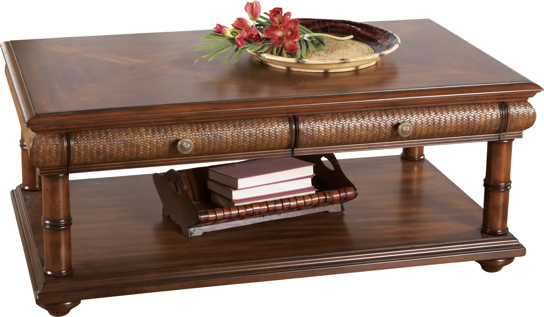 Cindy Crawford Home Key West Tobacco Cocktail Table - Thumbnail - Image 1