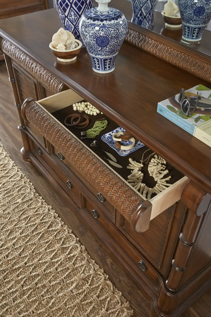 Cindy Crawford Home Key West Tobacco Door Dresser - Thumbnail - Image 2