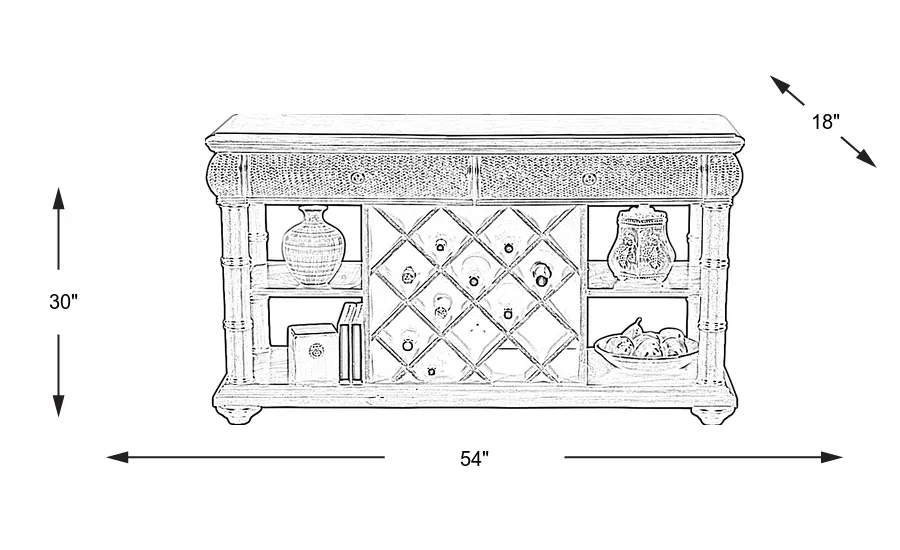 Dimension Image. Please refer to the Dimension Tab on this page for dimension details.