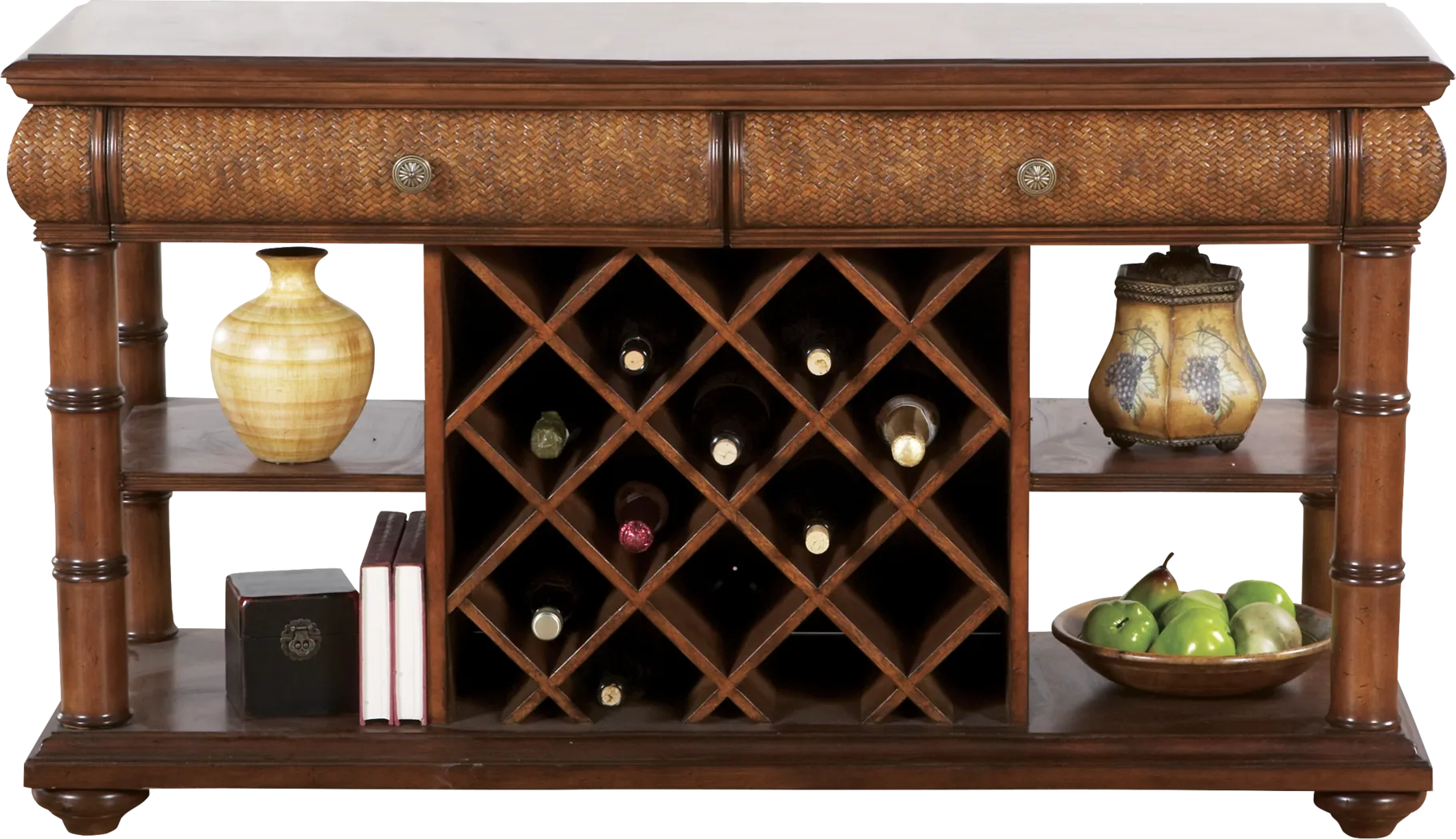 Cindy Crawford Home Key West Tobacco Sofa Table - Thumbnail - Image 1