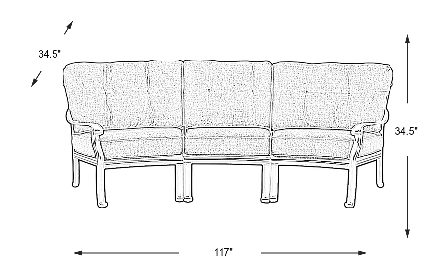 Dimension Image. Please refer to the Dimension Tab on this page for dimension details.