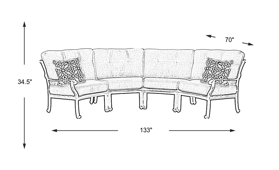Dimension Image. Please refer to the Dimension Tab on this page for dimension details.