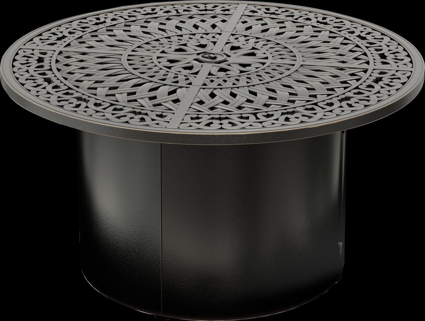 Cindy Crawford Home Lake Como Antique Bronze 5 Pc Sectional Outdoor Fire Pit Set with Ash Cushions - Thumbnail - Image 4