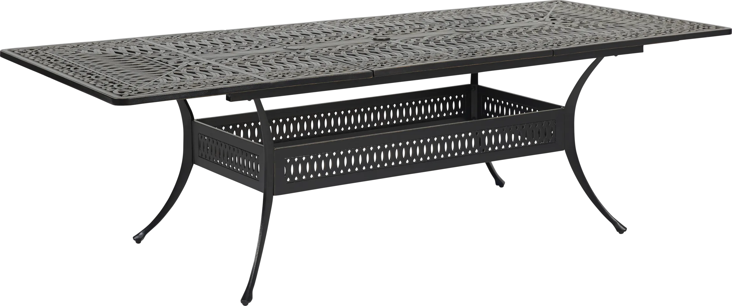 Cindy Crawford Home Lake Como Antique Bronze 72-102 in. Rectangle Outdoor Dining Table - Thumbnail - Image 3