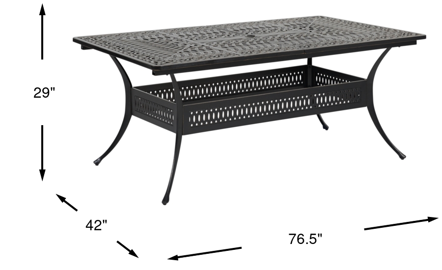 Dimension Image. Please refer to the Dimension Tab on this page for dimension details.