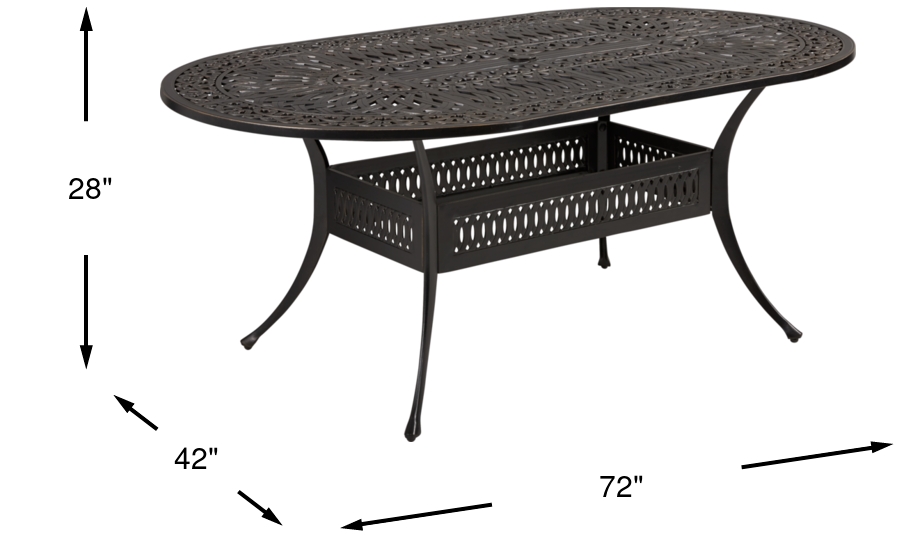 Dimension Image. Please refer to the Dimension Tab on this page for dimension details.