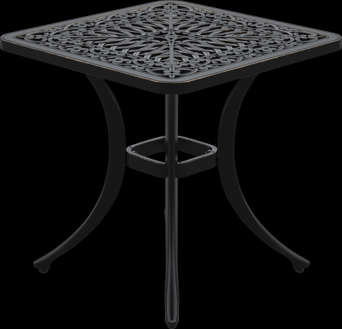 Cindy Crawford Home Lake Como Antique Bronze 6 Pc Outdoor Fire Pit Set with Mushroom Cushions - Thumbnail - Image 8