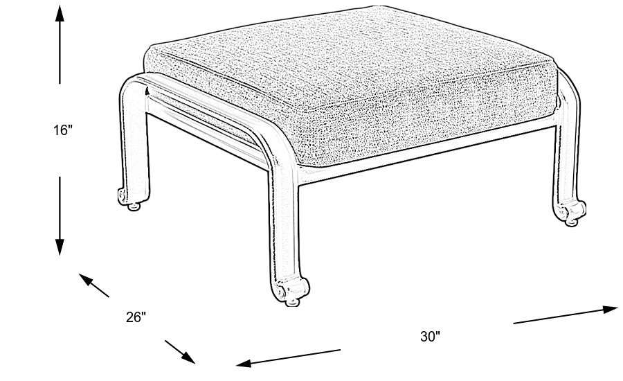 Dimension Image. Please refer to the Dimension Tab on this page for dimension details.