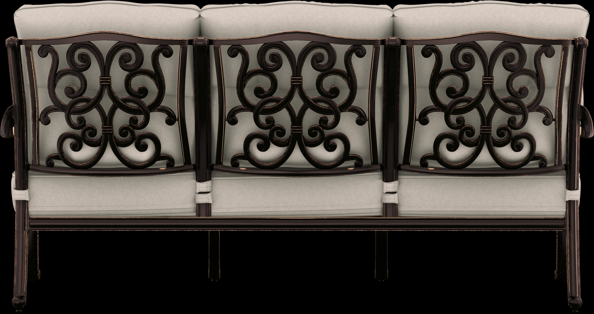 Cindy Crawford Home Lake Como Antique Bronze 6 Pc Outdoor Seating Set With Ash Cushions - Thumbnail - Image 4