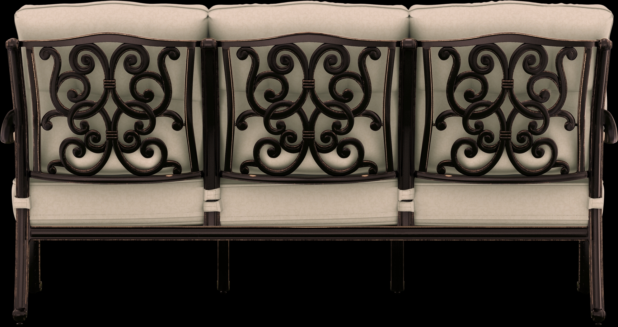 Cindy Crawford Home Lake Como Antique Bronze 6 Pc Outdoor Fire Pit Set with Mushroom Cushions - Thumbnail - Image 4