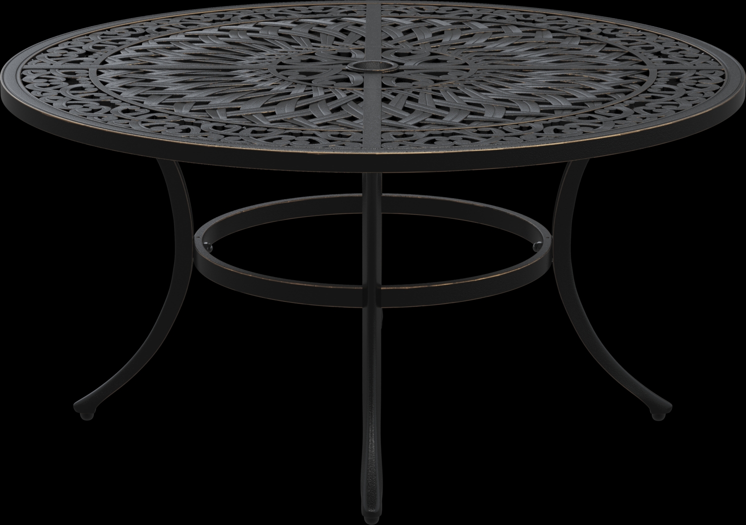 Lake Como Antique Bronze 5 Pc Outdoor Chat Set with Coconut Cushions - Thumbnail - Image 3