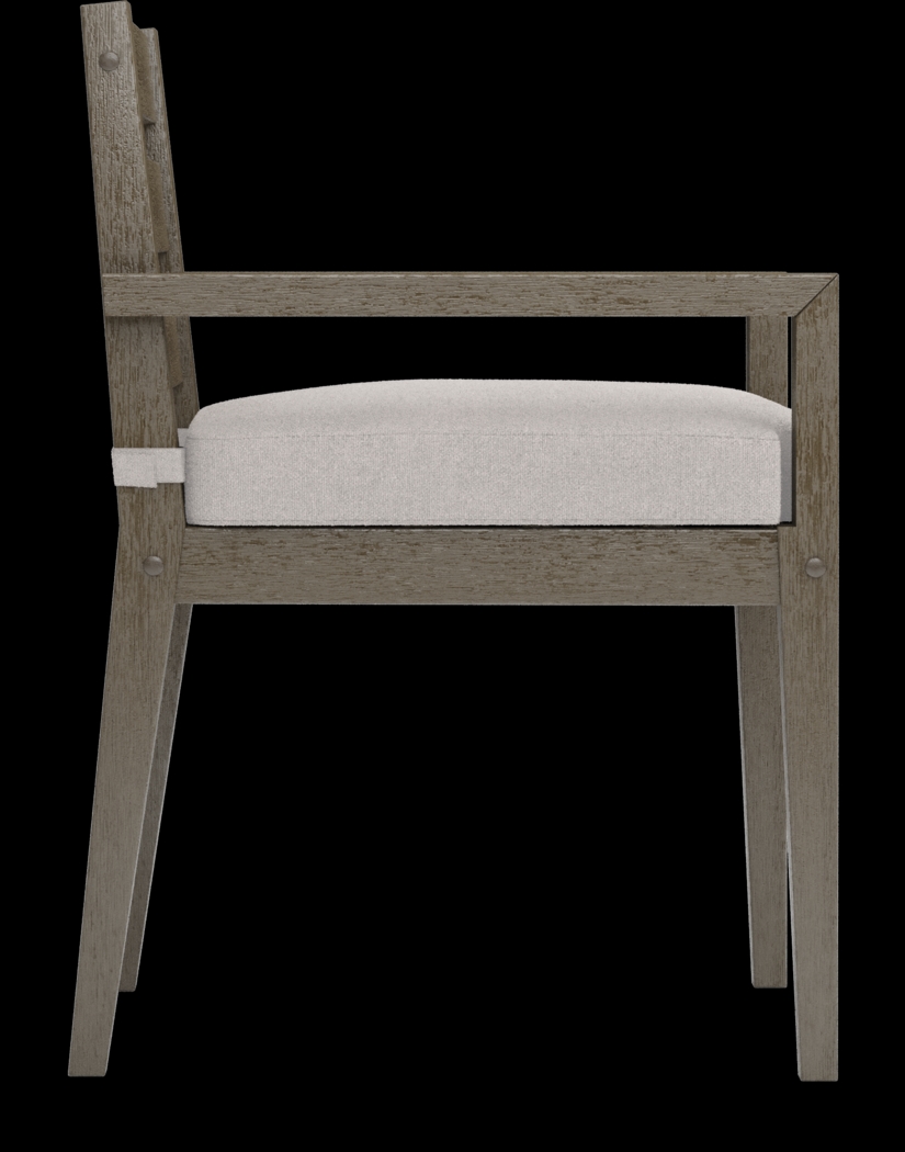 Lake Tahoe Gray Outdoor Arm Chair with Seagull Cushion - Thumbnail - Image 3