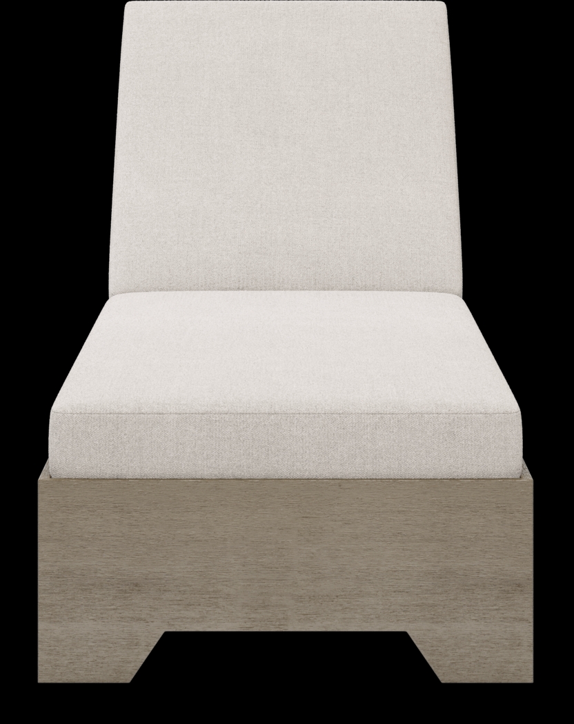 Lake Tahoe Gray Outdoor Chaise with Seagull Cushions - Thumbnail - Image 2