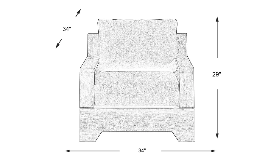Dimension Image. Please refer to the Dimension Tab on this page for dimension details.