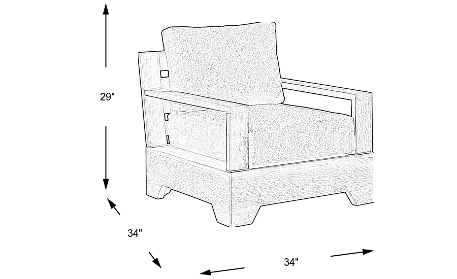 Dimension Image. Please refer to the Dimension Tab on this page for dimension details.