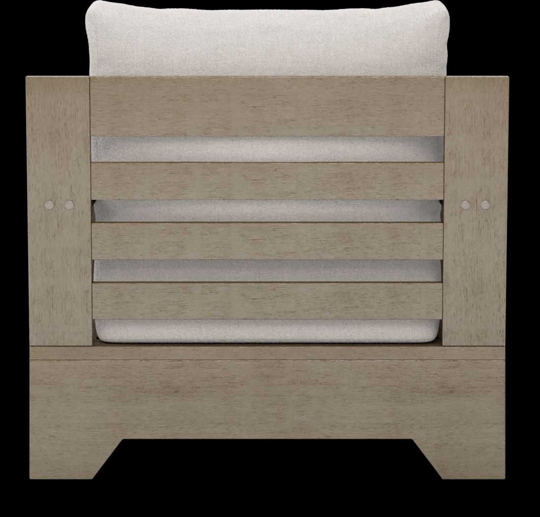 Cindy Crawford Home Lake Tahoe Gray Outdoor Club Chair with Seagull Cushions - Thumbnail - Image 4