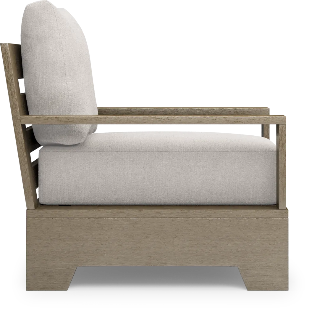 Cindy Crawford Home Lake Tahoe Gray Outdoor Club Chair with Seagull Cushions - Image 5