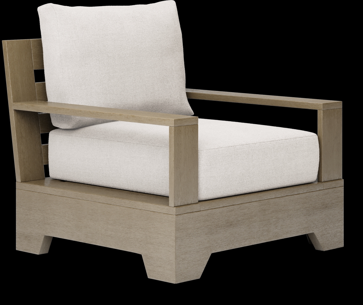 Cindy Crawford Home Lake Tahoe Gray Outdoor Club Chair with Seagull Cushions - Thumbnail - Image 1