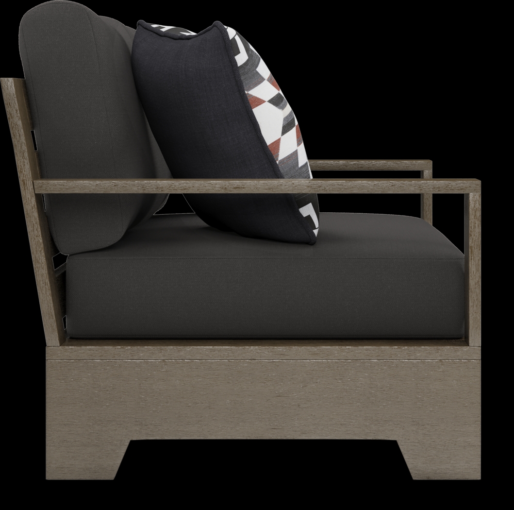 Cindy Crawford Home Lake Tahoe Gray 4 Pc Outdoor Seating Set with Charcoal Cushions - Thumbnail - Image 5