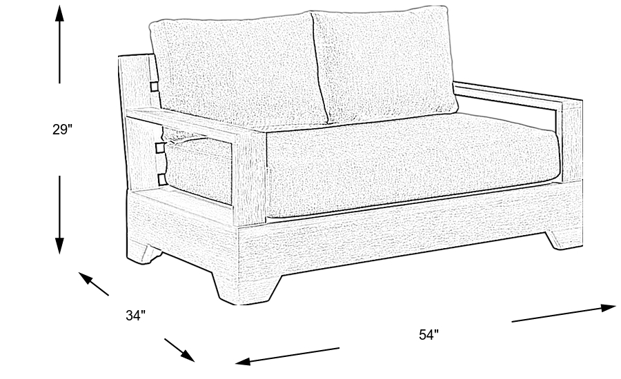 Dimension Image. Please refer to the Dimension Tab on this page for dimension details.
