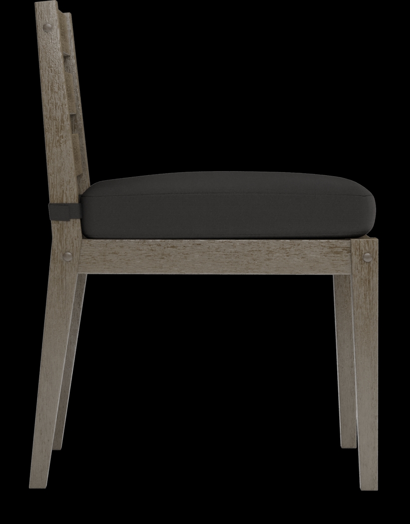 Lake Tahoe Gray 5 Pc Square Outdoor Dining Set with Charcoal Cushions - Thumbnail - Image 7