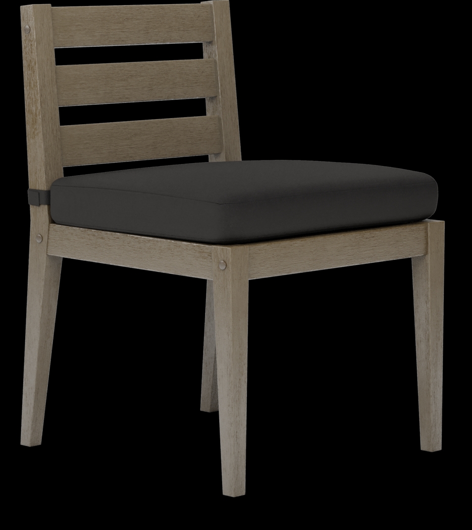 Lake Tahoe Gray 5 Pc Square Outdoor Dining Set with Charcoal Cushions - Thumbnail - Image 5