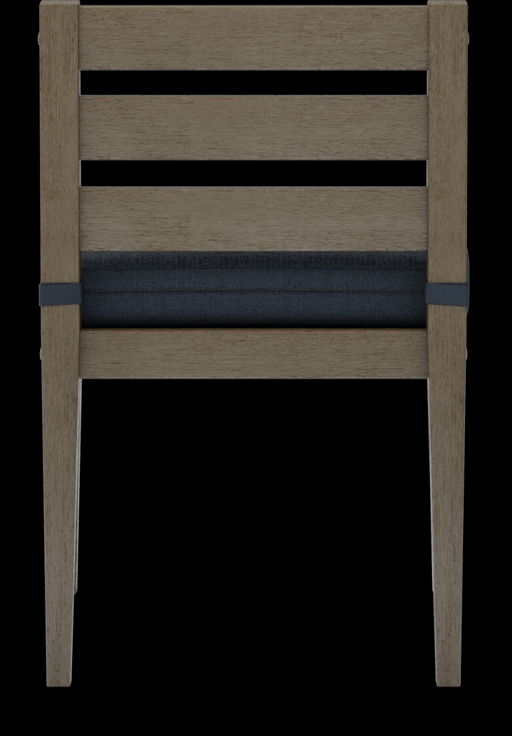 Lake Tahoe Gray 5 Pc Rectangle Outdoor Dining Set with Indigo Cushions - Thumbnail - Image 7