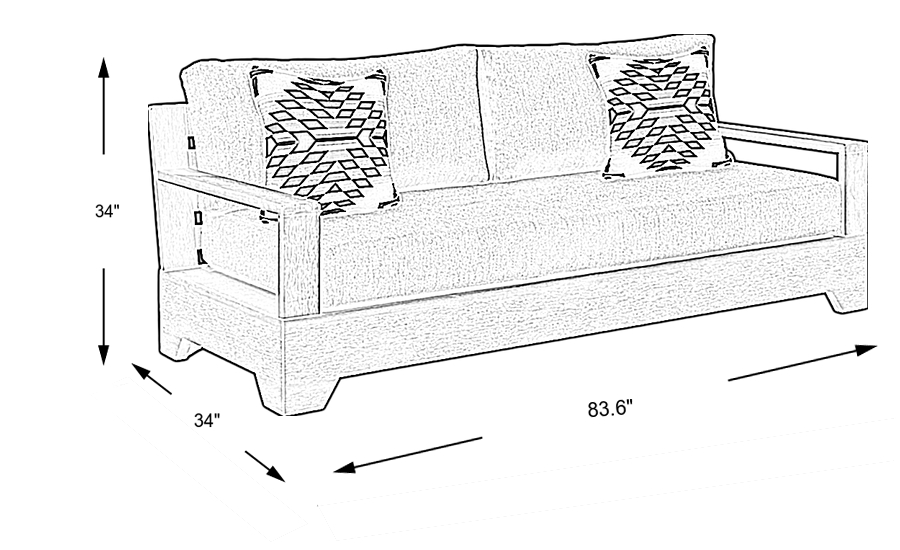 Dimension Image. Please refer to the Dimension Tab on this page for dimension details.