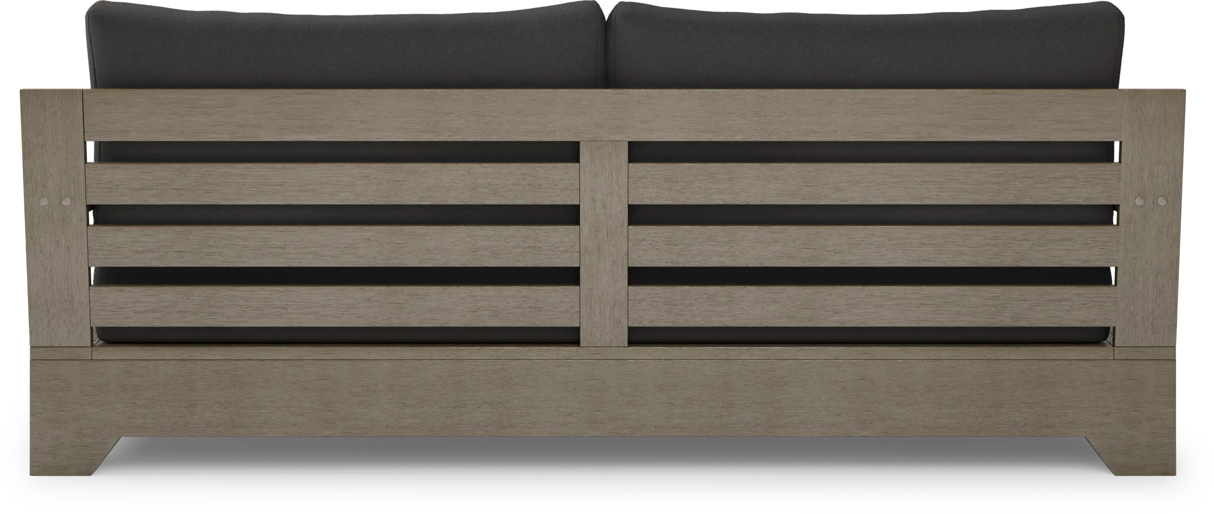 Cindy Crawford Home Lake Tahoe Gray Outdoor Sofa with Charcoal Cushions - Thumbnail - Image 4