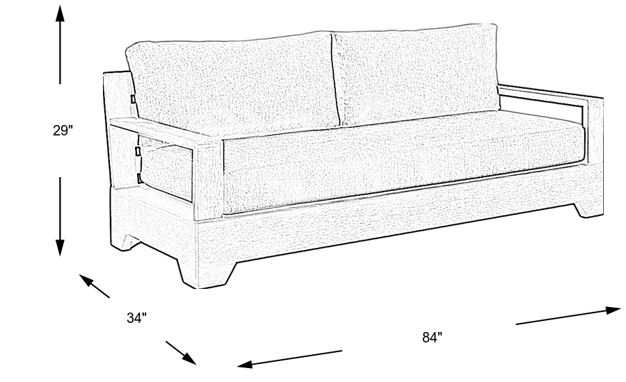Dimension Image. Please refer to the Dimension Tab on this page for dimension details.
