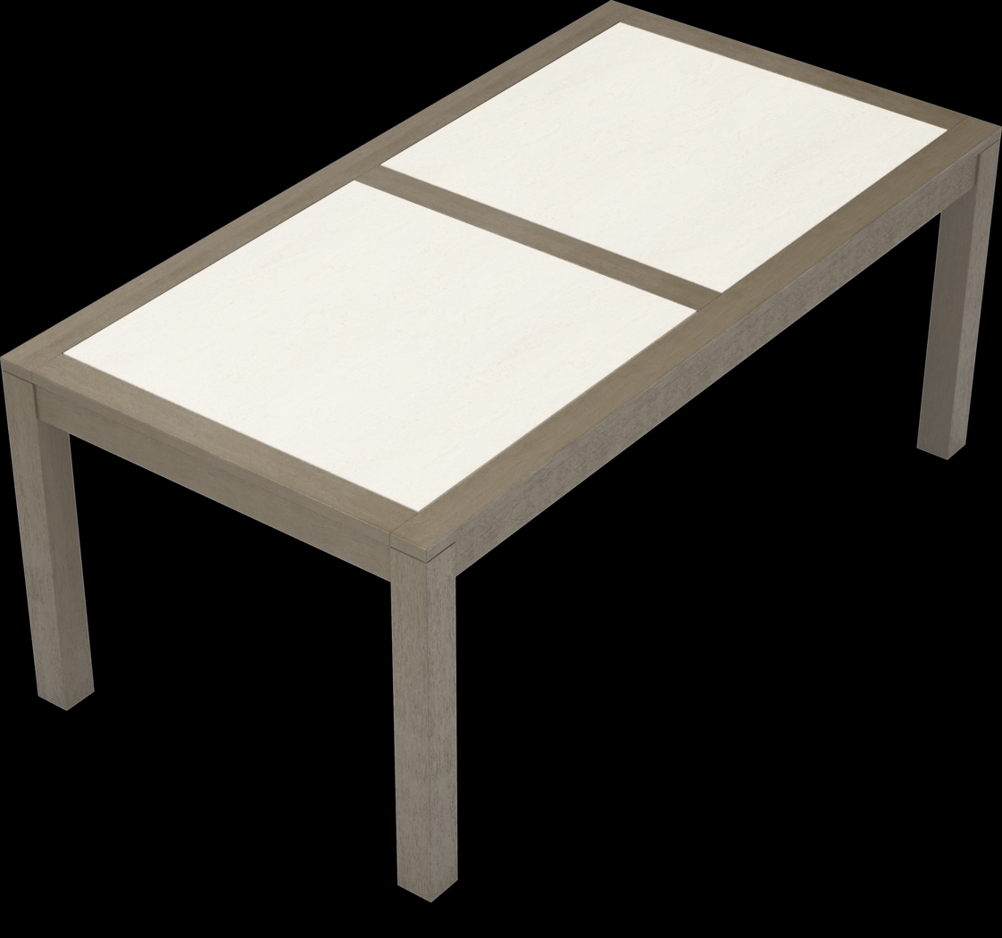 Lake Tahoe Gray 5 Pc Rectangle Outdoor Dining Set with Seagull Cushions - Thumbnail - Image 5