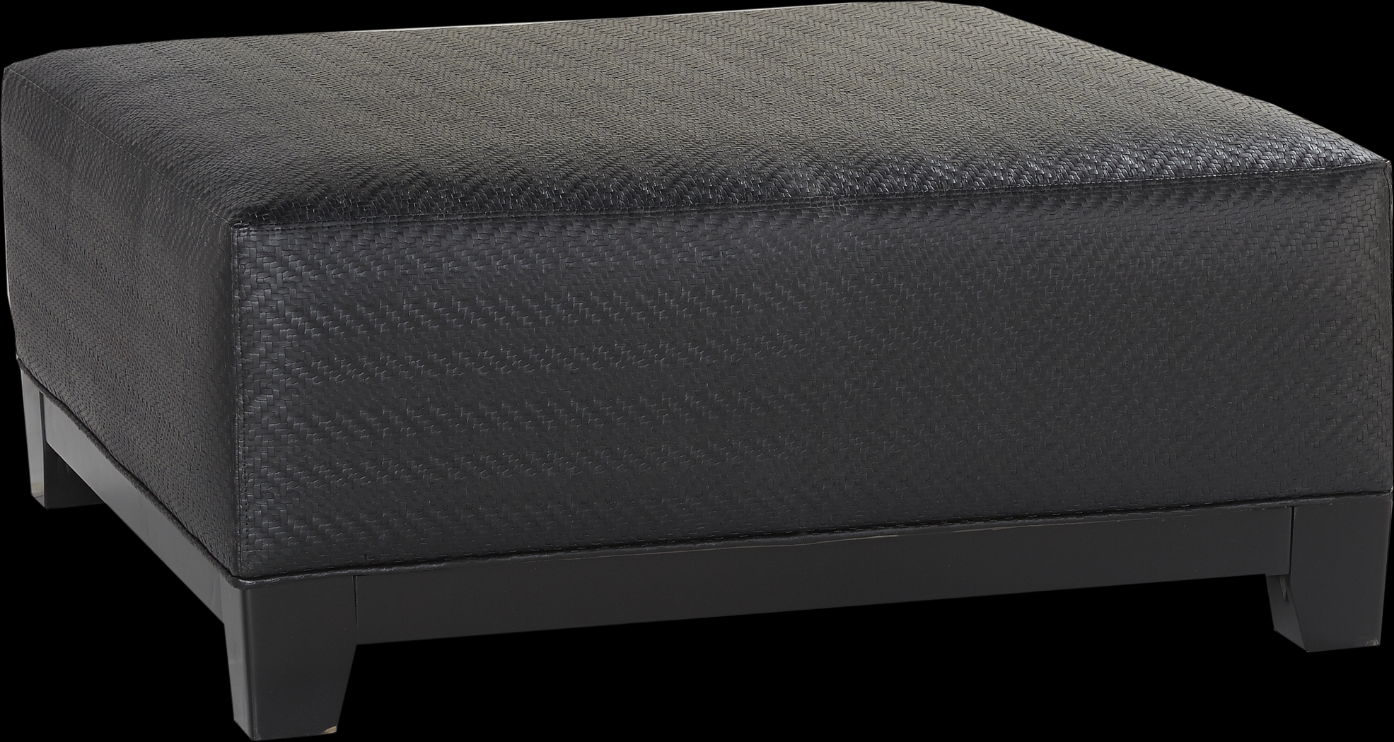 Lincoln Square Ebony Cocktail Ottoman - Thumbnail - Image 1