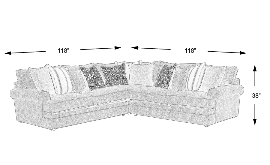 Dimension Image. Please refer to the Dimension Tab on this page for dimension details.