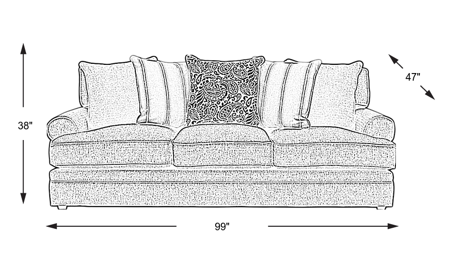 Dimension Image. Please refer to the Dimension Tab on this page for dimension details.