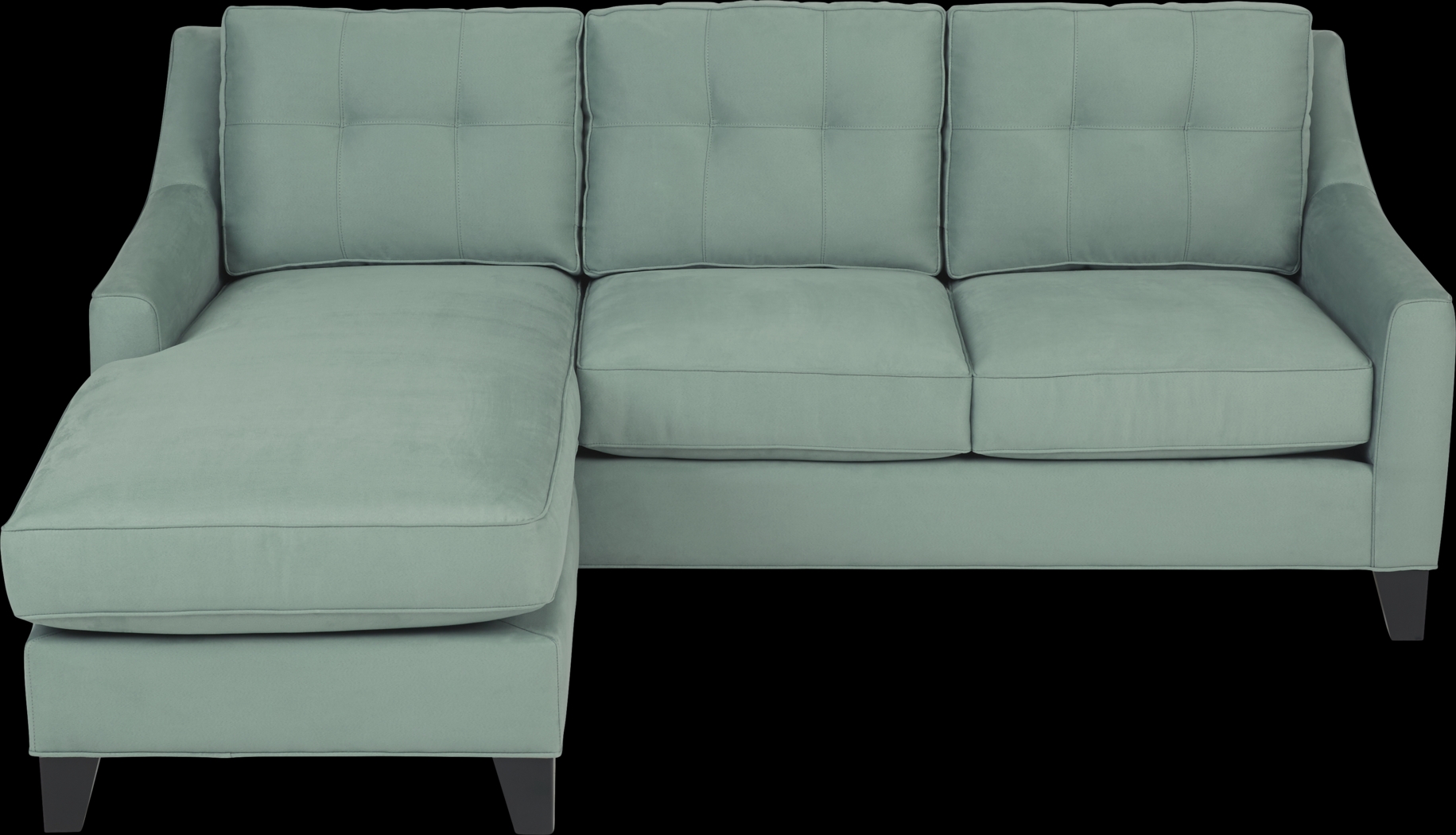 Cindy Crawford Home Madison Place Basil Microfiber Chaise Sofa - Thumbnail - Image 3