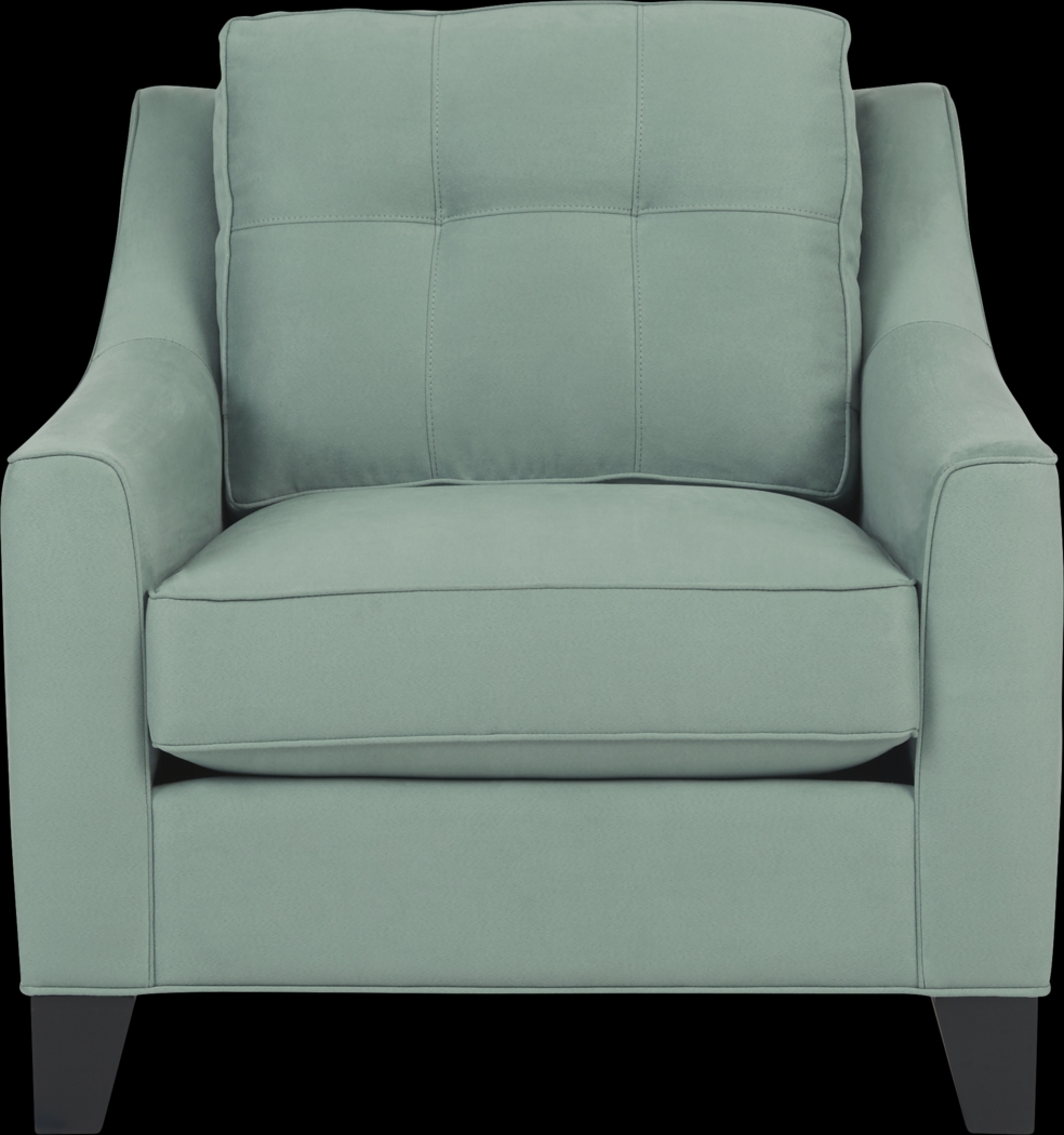 Cindy Crawford Home Madison Place Basil Microfiber Chair - Thumbnail - Image 2